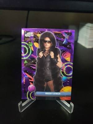 Becky Lynch 2026 Topps Chrome Cosmic WWE Purple Nebula Refractor 86/150