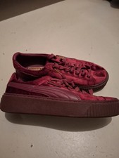 PUMA Basket Sneaker Low Top Bordeaux Samt/Vel...