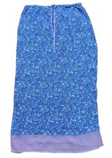 Vtg Cherokee Purple Paisley Cottage Romantic Coquette Fairy Maxi Skirt Y2K S