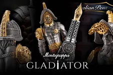 Montegrappa Gladiator Fountain Pen LE of 105 Globally M 18K Gold NIB MSRP $21k