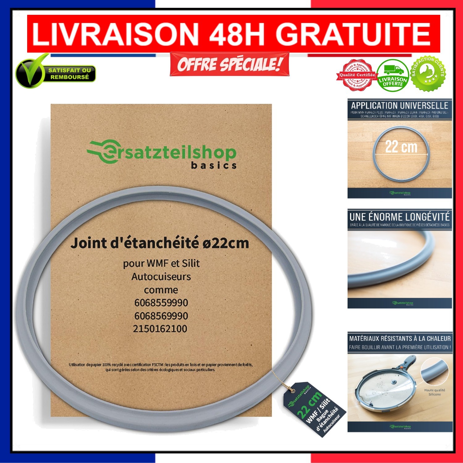 Joint silicone 22cm WMF pour cuisiner à la vapeur au quotidien