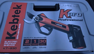 Electric Pruning Shear  Kebtek Cordless Electric Pruner Heavy Duty Elect