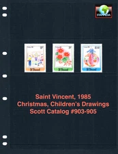 $2.50 Scott Value - 1985 ST VINCENT Christmas Holidays Art SAINT CV MNH NH UMM
