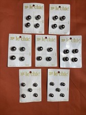 NEW Vintage Le Chic SILVER BUTTONS 30 Total LOT #5437 692 & 693S USA Made