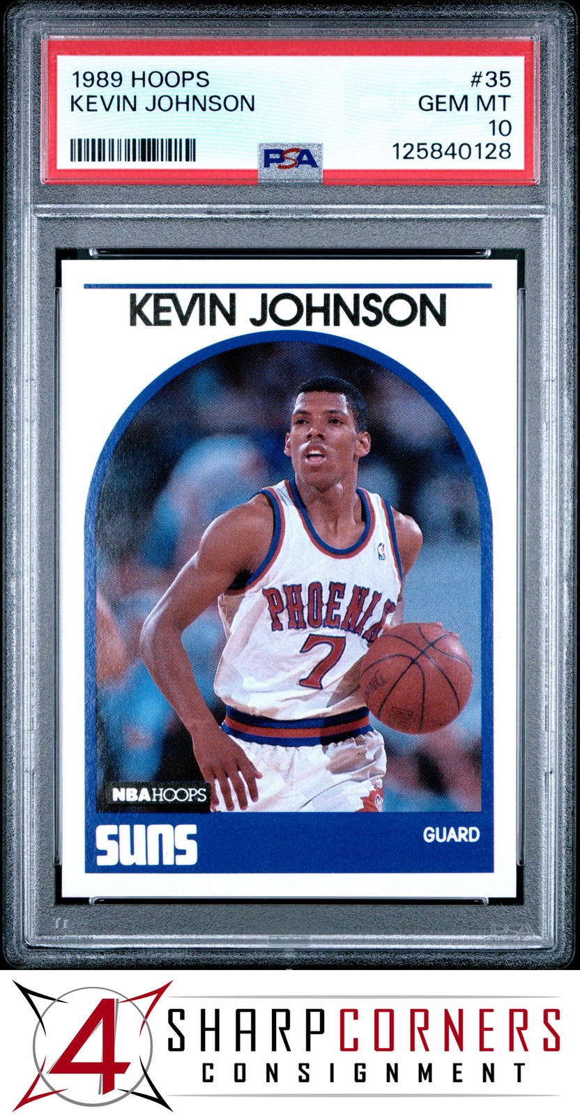 1989 HOOPS #35 KEVIN JOHNSON RC SUNS PSA 10