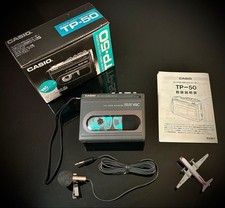 Casio TP-50 Cassette Player Rare Serviced Fully Operational