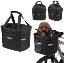 Heavy Duty Pet Bike Basket With Quick Release Front Handlebar Carrier All Bikes