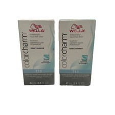 Wella Color Charm Permanent Hair Toner 1.42 oz T18 lightest Ash Blonde 2 Pack