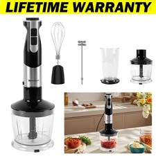 1200W Hand Blender Electric Stick Blender Curry Puree Food Ice Mixer Liquidiser