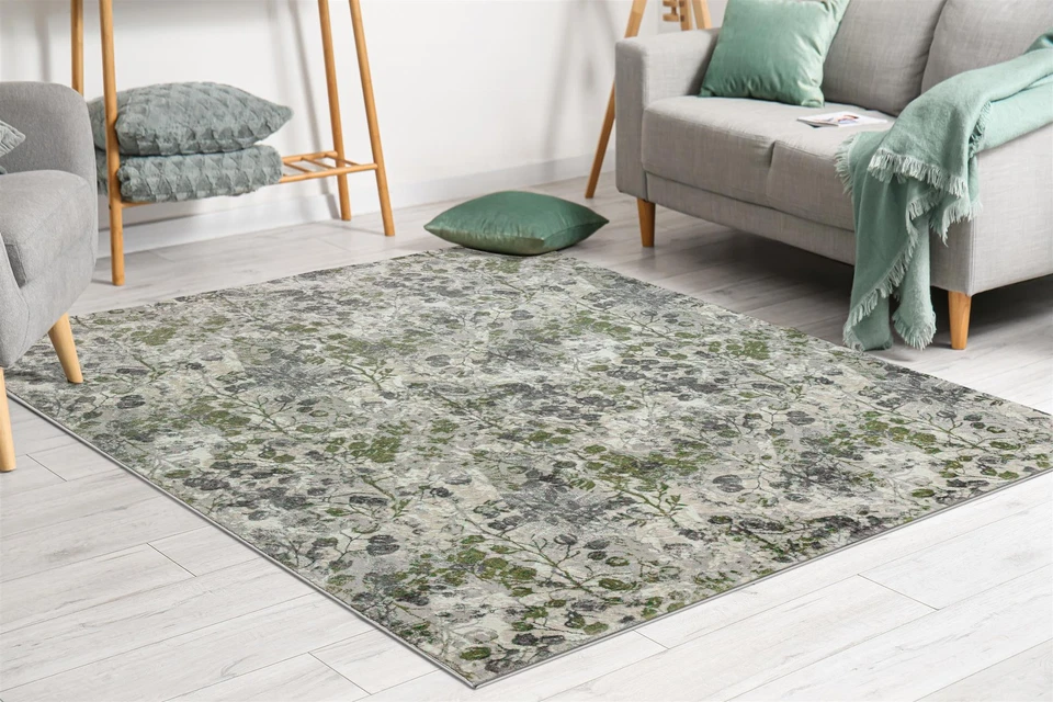 Livigno 1242 Transitional Floral Green 3x5 Area Rug - Image 4 of 4