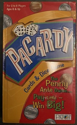Pacardy Cards and Dice Game Patch Products 2005 Brand New Sealed
