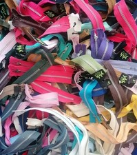 10 Assorted YKK Metal Zips Job Lot - Bundle - Clearance 
