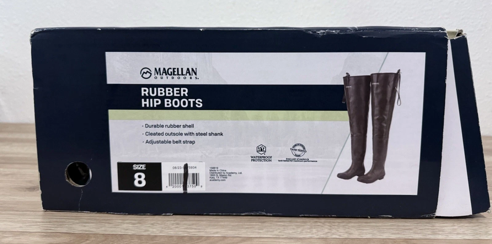 Magellan Rubber Hip Boot Durable Rubber She’ll Cleated Outsole With Steel Shank