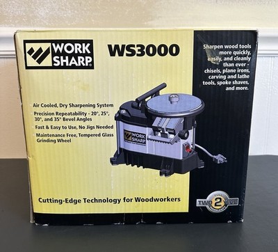 Work Sharp WS3000 Wood Tool Sharpener Chisel Plane Sharpening System NEW SEALED