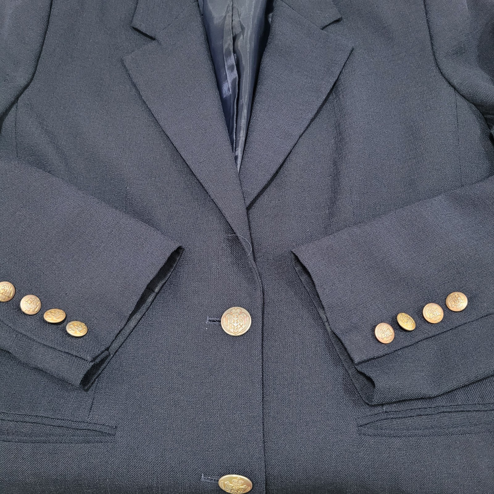 Patchington Navy 2 Metal Button Notch Ventless Bl… - image 8