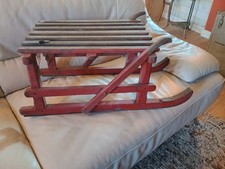 Slitta In Legno Castagno  Vintage