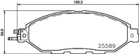 Brembo P 56 103 Bremsbelagsatz, Scheibenbremse Passend FüR Nissan