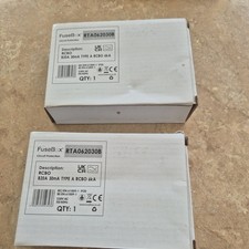 Fusebox RCBO'S A Rated B Curve (RTA06) 20 Amp - RTA062030B X2
