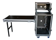 Winkelrack 5HE / 16HE DJ-Flex Kombicase mit T...