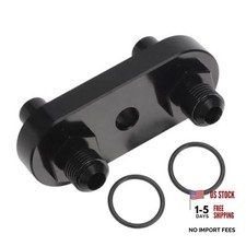 6AN Transmission Cooler Adapter Plate CNC for GM 6L80E 6L90E