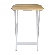 Casual Home Medallion 2pcs Tray Table Set - Natural/White