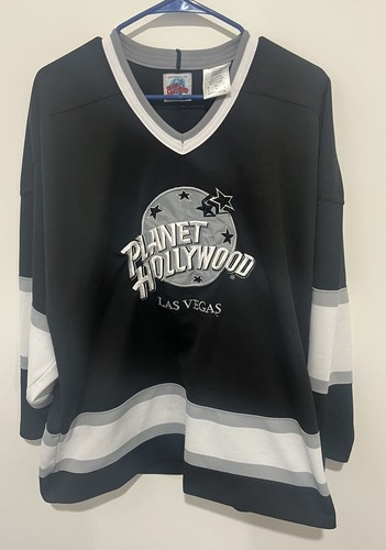 Vintage Planet Hollywood Las Vegas Hockey Jersey Medium Loose Threads vintage!