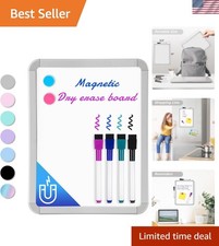 Versatile Wall-Mount Dry Erase Board with Magnetic Surface for Easy Notes