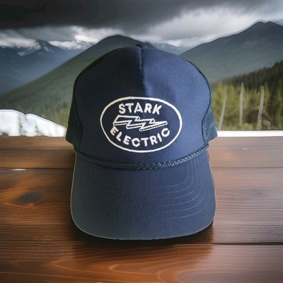 STARK ELECTRIC VINTAGE ADJUSTABLE SNAPBACK MESS HAT CAP YOUNG AN HAT BRAND **
