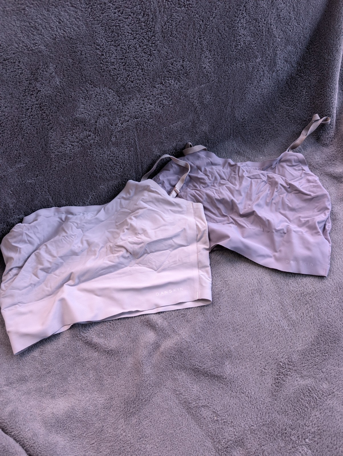 Danskin Bralette Set Of 2 Dusty Purple And Lavender Silky Soft sleeping Bra 