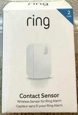 Ring Alarm Wireless Contact Sensor - 2nd Gen / White / 2 Pack  / Open Box New