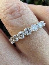 2.39ct Lab Grown Diamond Full Eternity Ring Set In 9k Yellow Gold IGI Certified