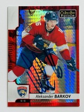 ALEKSANDER BARKOV Autographed 2017-18 OPC Platinum Red Prism /199 Card #51 COA