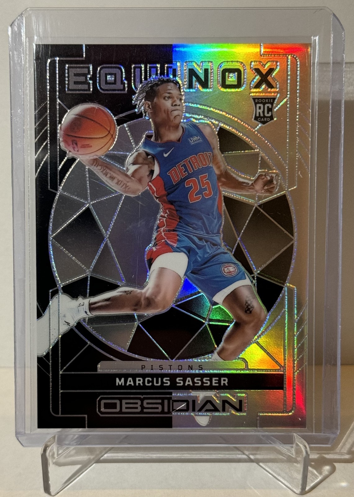 2023-24 Panini Obsidian - Marcus Sasser - Equinox -Rookie- Electric Etch - 8/99!