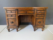 ANTIQUE MINIATURE PEDESTAL DESK SALESMAN SAMPLE 1900 EMPIRE ROSEWOOD NAPOLEON