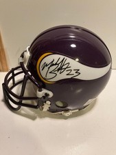 NFL MINNESOTA VIKINGS MICHAEL BENNETT SIGNED MINI HELMET with COA