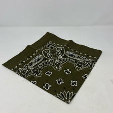 Rothco Trainmen Paisley Bandana - Standard - 22" X 22" Army Green