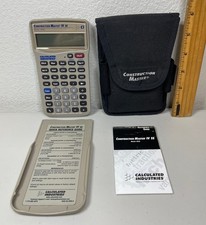 Calculatrice Construction Master IV SE avec couvercle rigide, notice. & étui ceinture - TESTÉ