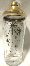 Vintage Barware Cocktail Shaker Retro Glass D...
