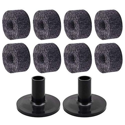 CCeCCe 10 Pack Cymbal Stand Felts Washer Replacement Drum Cymbal Felt Pads wi...
