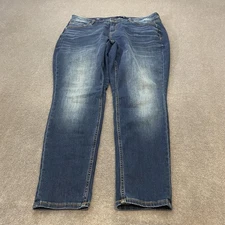 Vigoss Jeans Womens 18 Blue Jagger Skinny Classic Fit Stretch Denim L29 Pants