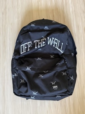 Vans Off The Wall Rucksack Schwarz Mit Totenköpfen Neu