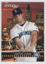 2004 Donruss Studio Rookie Studio Proofs Gold 8/50 Justin Leone #214 z6b