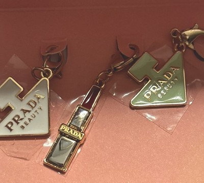PRADA Beauty Set of 3 Limited Edition Charms GWP BNIB Rare Authentic New