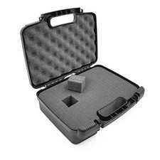 12" Customizable Foam Case for Portable Electronics - Hard Carrying Case with