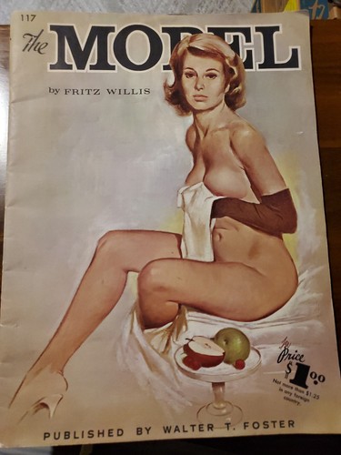 The Model by Fritz Willis #117 Vintage Complete Art Nude Drawing Book