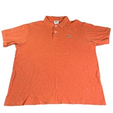 Lacoste Polo Shirt Men  s 6 Salmon Short Sleeve Preppy Logo