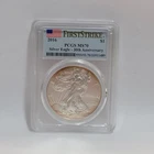 2016 $1 American Silver Eagle PCGS MS70 First Strike 30th Anniversary Toning
