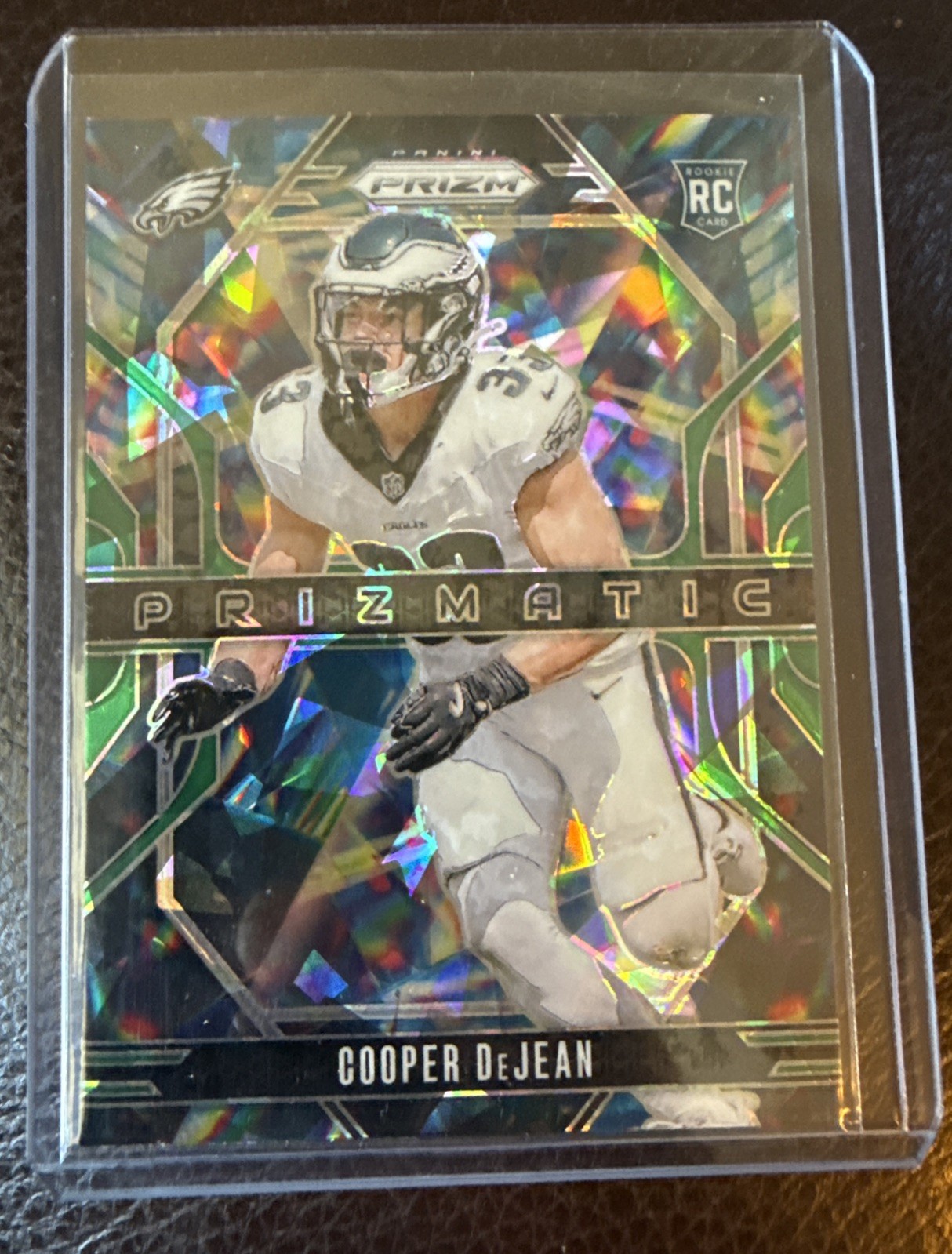 2024 Panini Prizm - Prizmatic Cooper DeJean #6 Green Ice Prizm (RC)