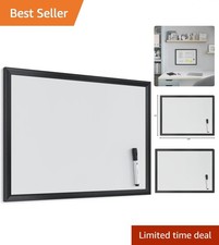 24'' x 18'' Stain-Resistant Magnetic Whiteboard with Easy Wall Mounting