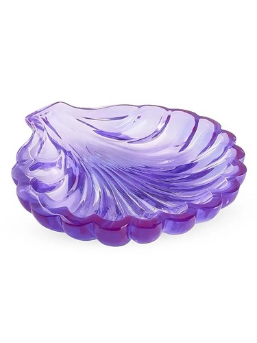 Jonathan Adler Riesige Acryl Jakobsmuschel Schüssel Lila Muschel Strand Küste Retro 650 $